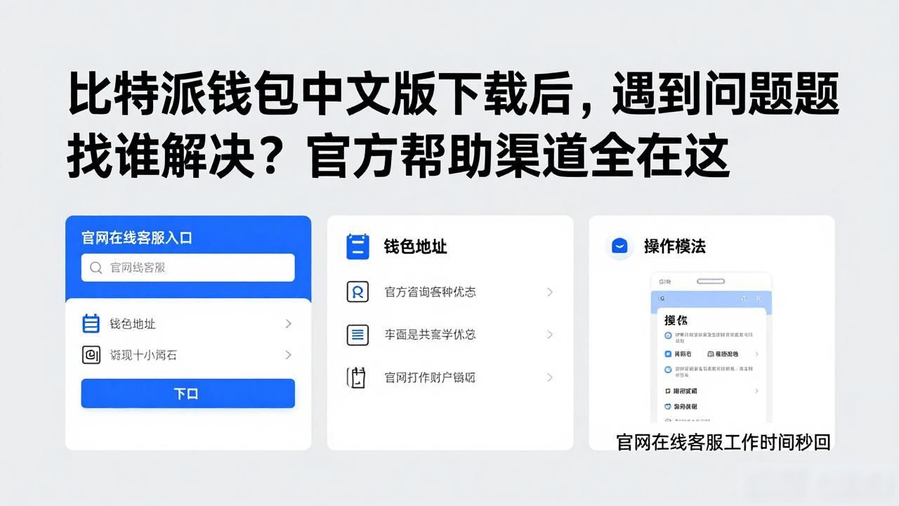 比特派钱包中文版下载后，遇到问题找谁解决？官方帮助渠道全在这