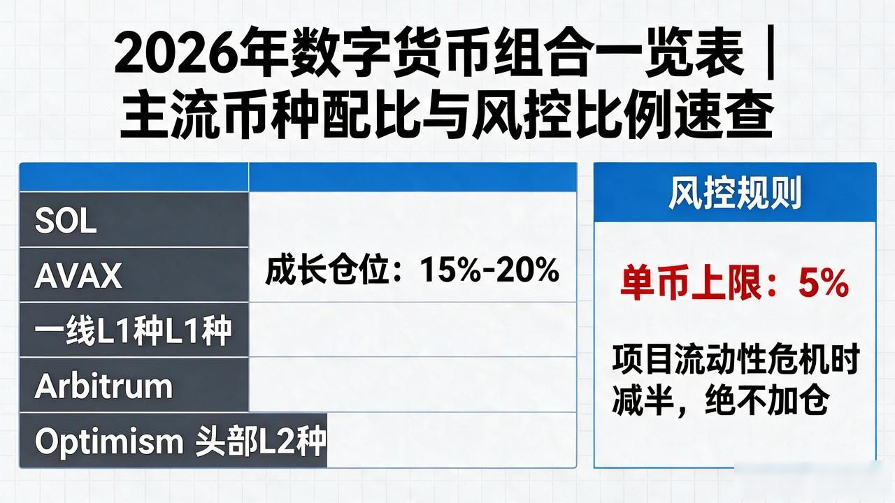 主流币种配置比例参考_数字货币投资组合风险等级划分_数字货币组合一览表