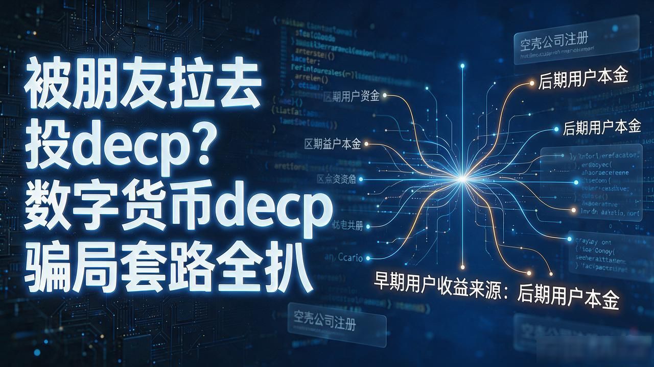 decp骗局_反诈资金盘_数字货币decp骗局