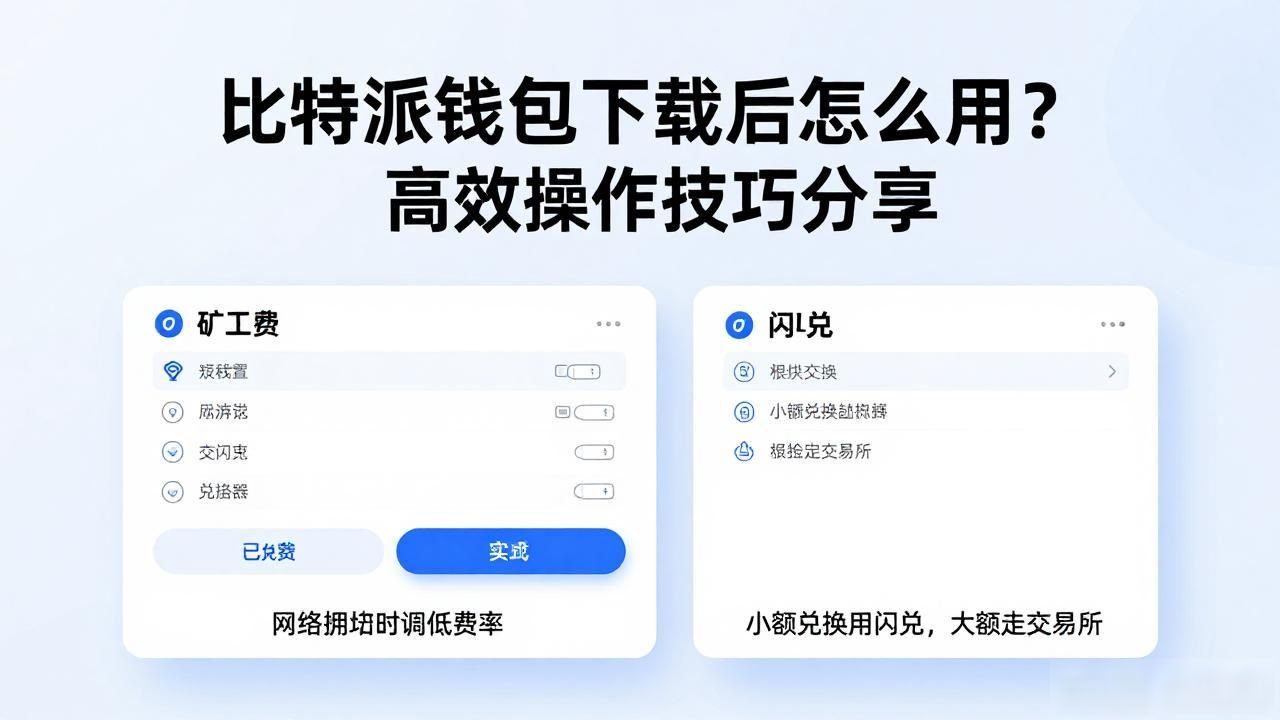 比特派钱包下载后怎么用？高效操作技巧分享