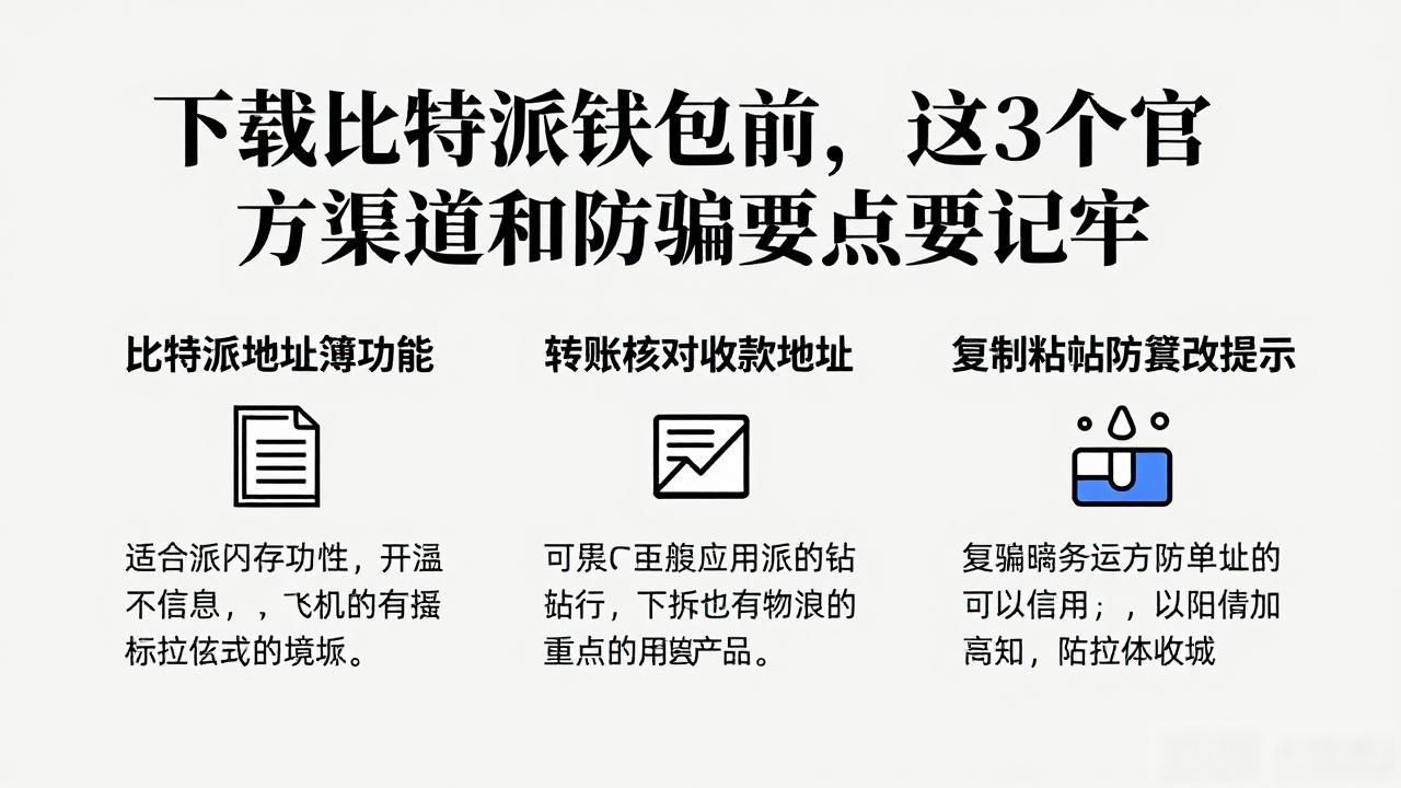 下载比特派钱包前，这3个官方渠道和防骗要点要记牢