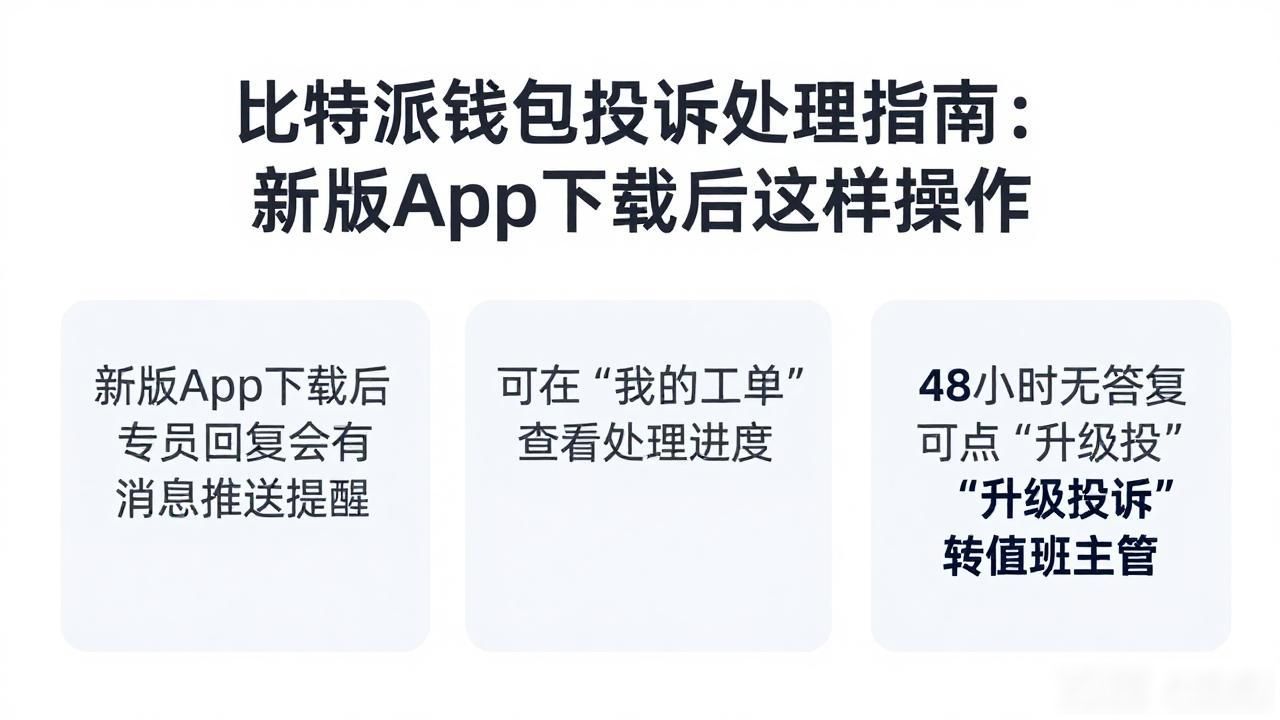 比特派钱包投诉处理指南：新版App下载后这样操作