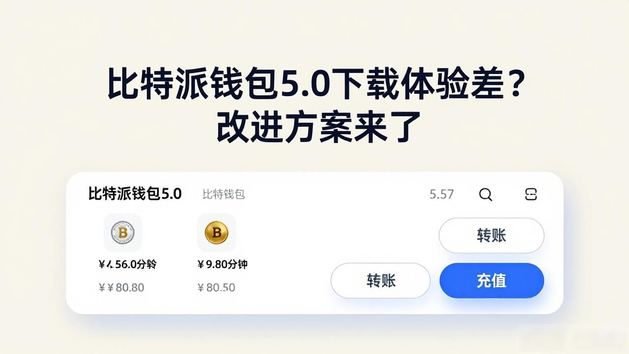 比特派钱包5.0下载体验差？改进方案来了