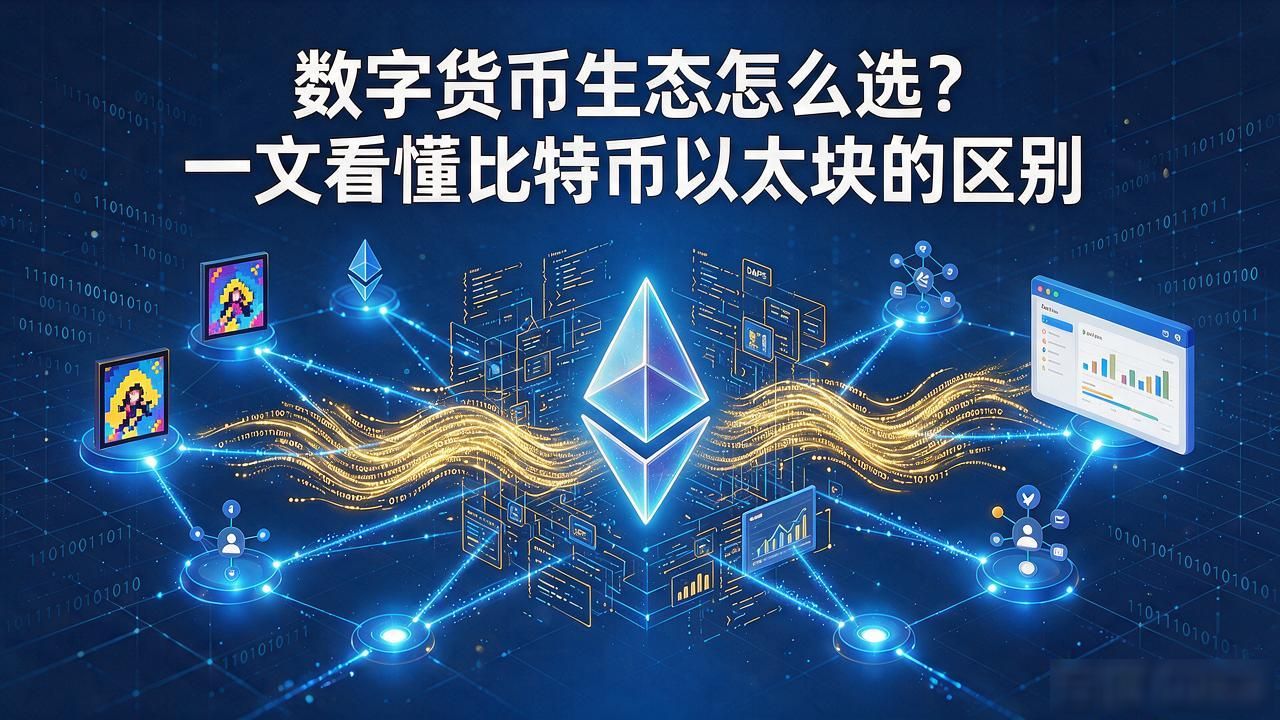 数字货币生态系统级别_如何区分比特币以太坊Solana数字货币生态 数字货币生态对比核心维度 比特币以太坊生态差异解析