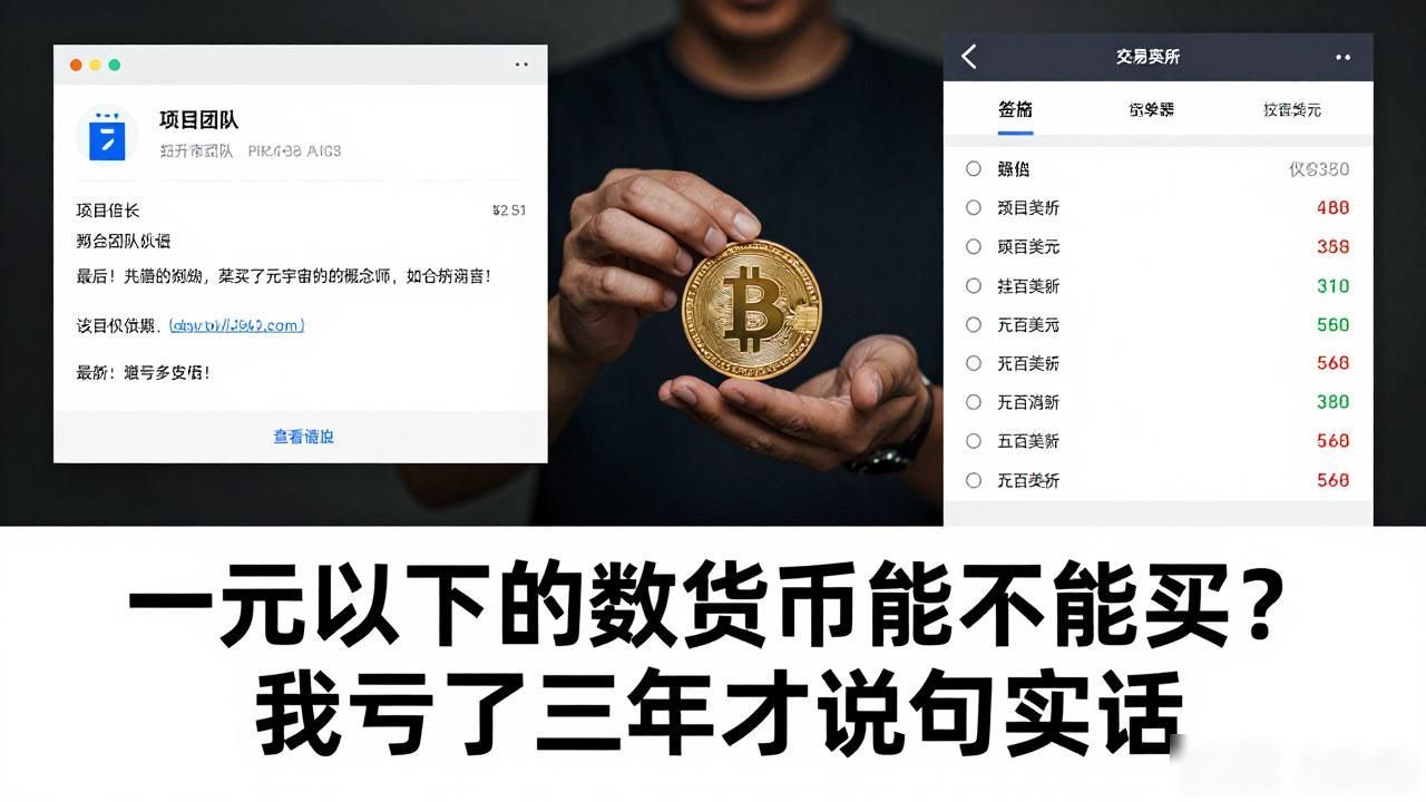 一元以下数字货币值得买吗_低价币投资风险与成交量分析_数字货币一元以下