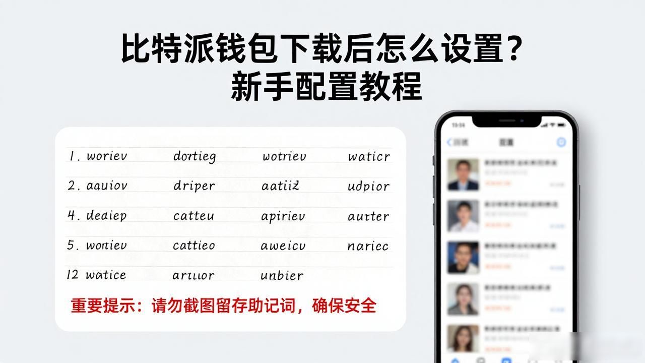 助记词安全保存方法_比特派钱包初始配置_下载比特派钱包官方入口后的初步设置与配置步骤