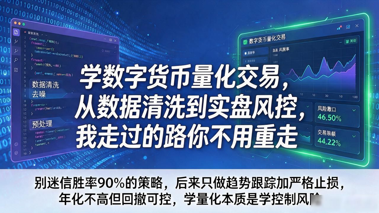 学数字货币量化交易，从数据清洗到实盘风控，我走过的路你不用重走