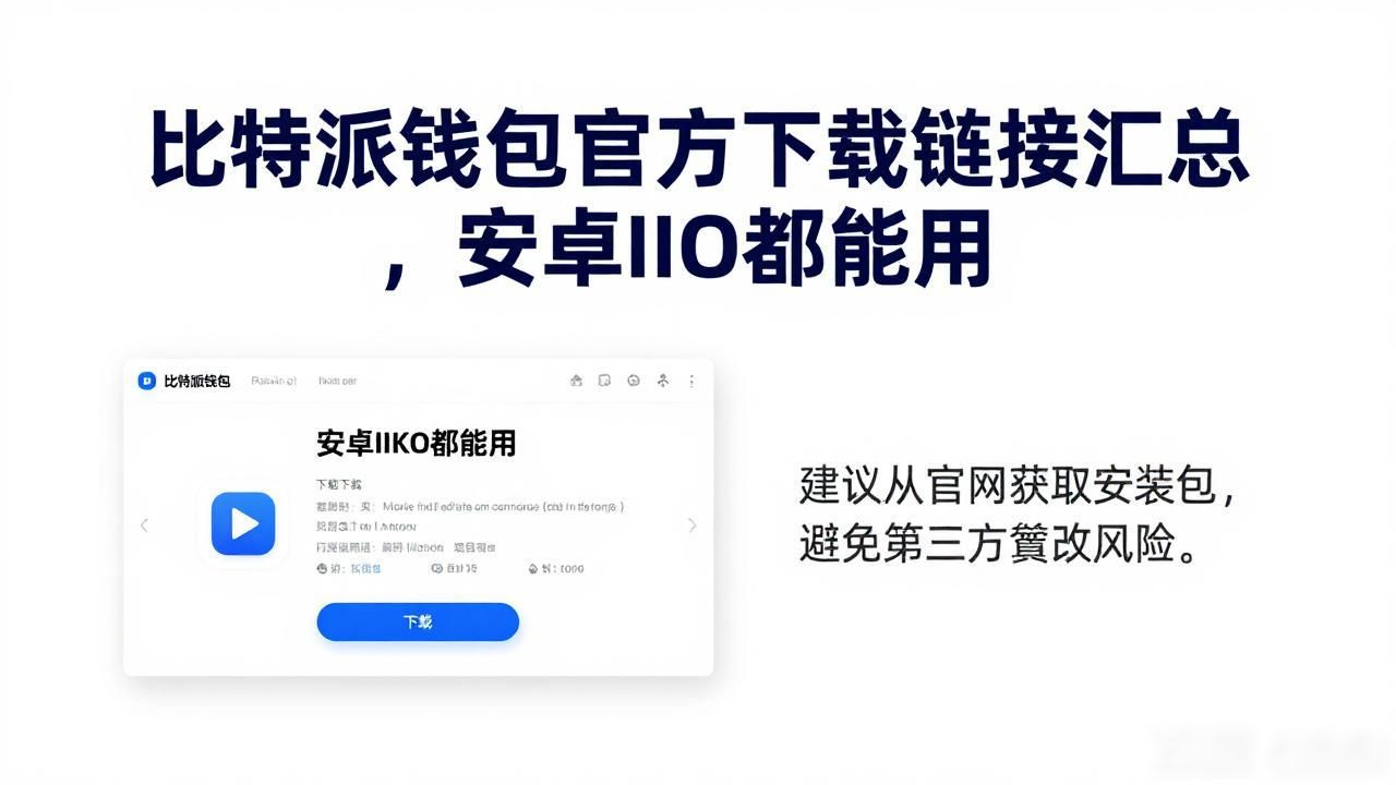 比特派钱包官方下载链接汇总，安卓iOS都能用
