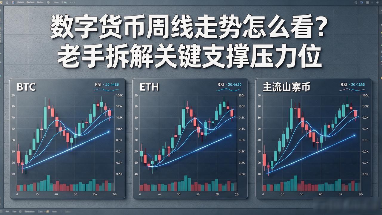 数字货币周线走势怎么看？老手拆解关键支撑压力位