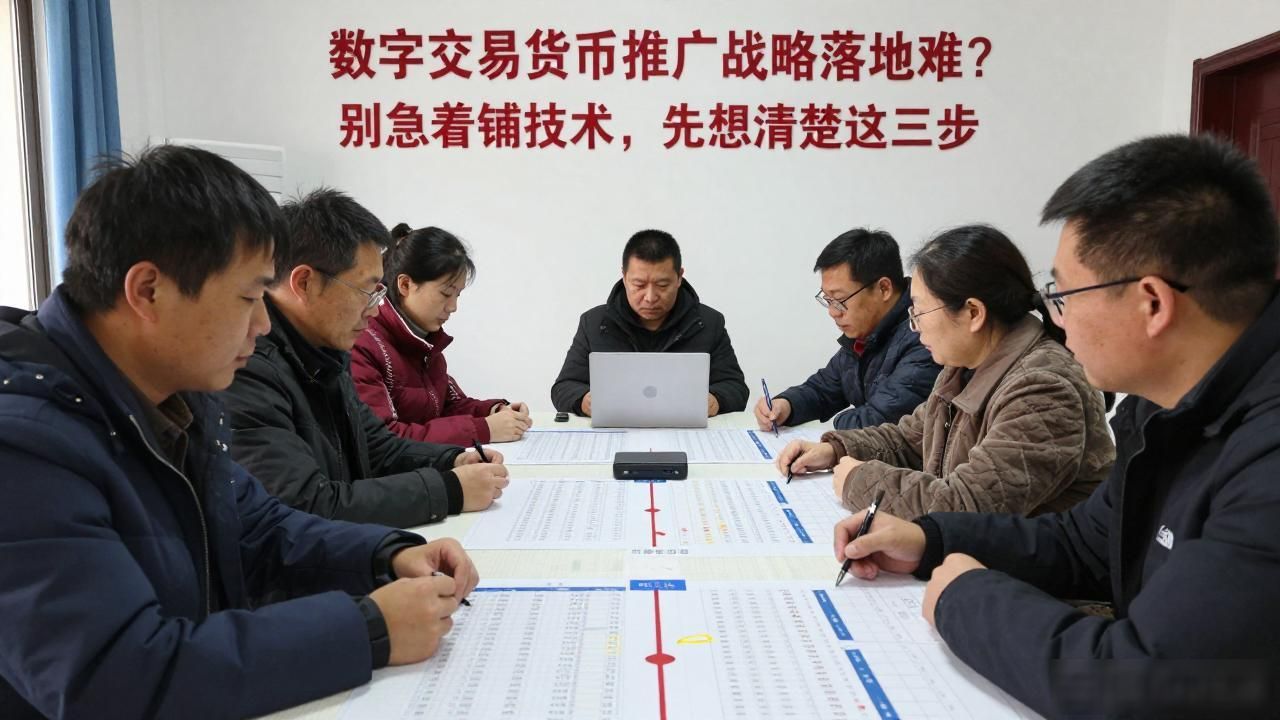 数字交易货币推广战略落地难？别急着铺技术，先想清楚这三步