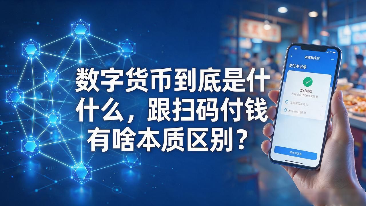 一个视频讲明白：数字货币到底是什么，跟扫码付钱有啥本质区别