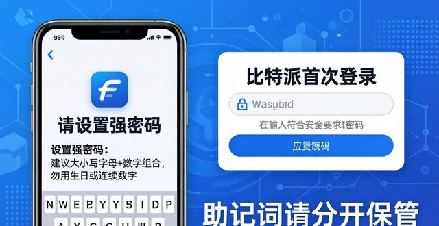 比特派钱包首次登录教程 三步完成安全设置