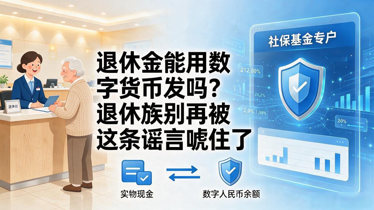 退休金用数字货币发放是真的吗_数字货币发退休金_数字人民币发养老金骗局