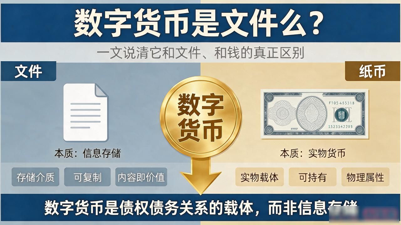 数字货币是文件么？一文说清它和文件、和钱的真正区别