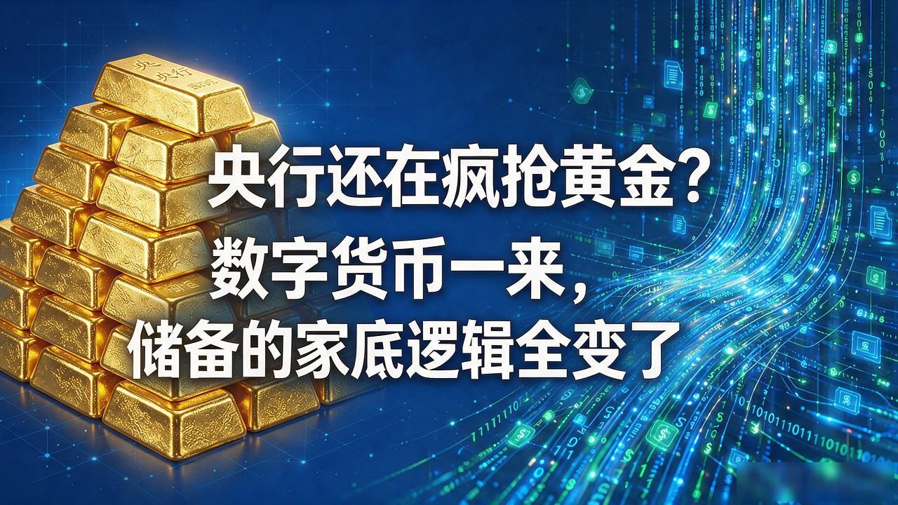 央行还在疯抢黄金？数字货币一来，储备的家底逻辑全变了