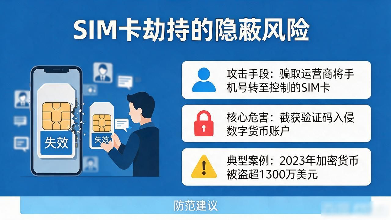 加密货币手机号绑定不当资产损失_数字货币账户和手机号_加密货币SIM卡劫持攻击风险