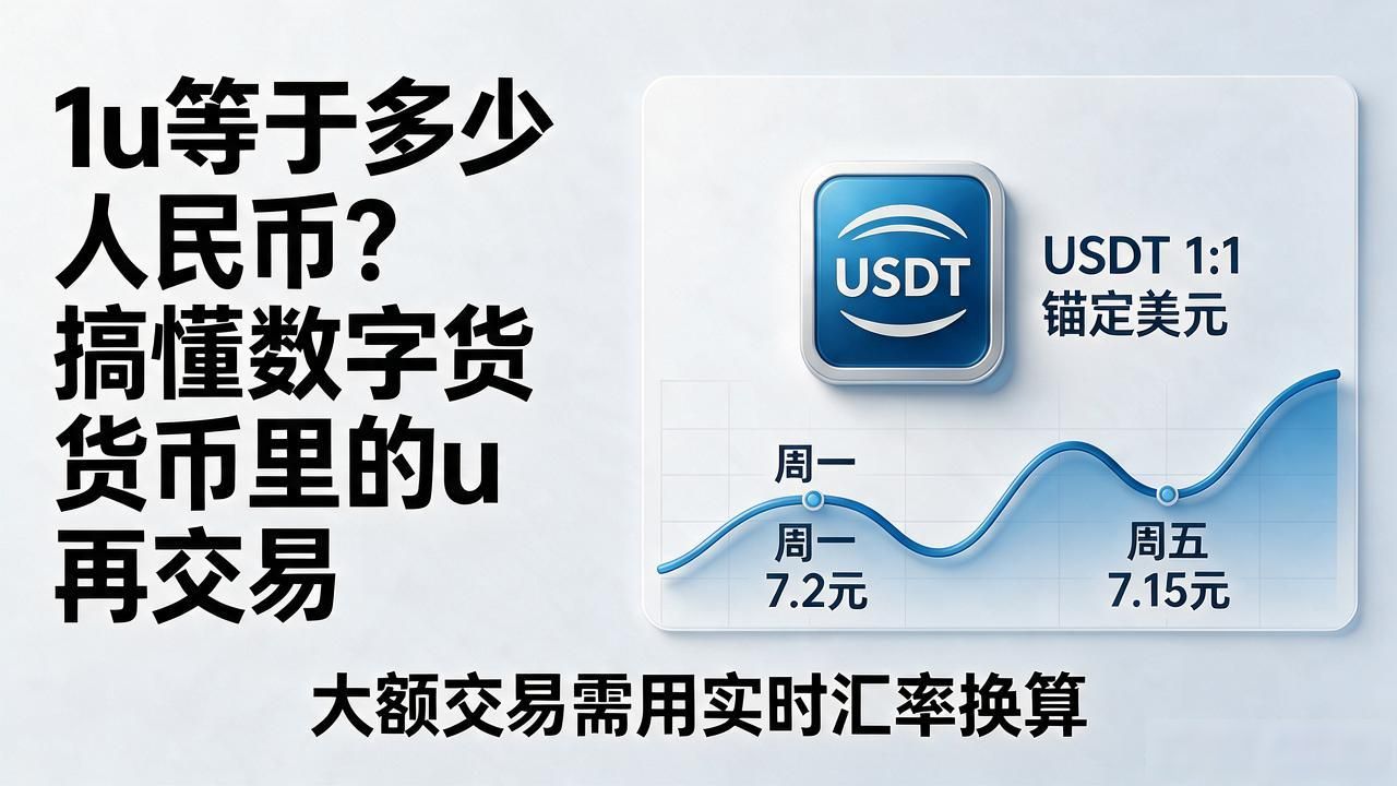 1u等于多少人民币？搞懂数字货币里的u再交易