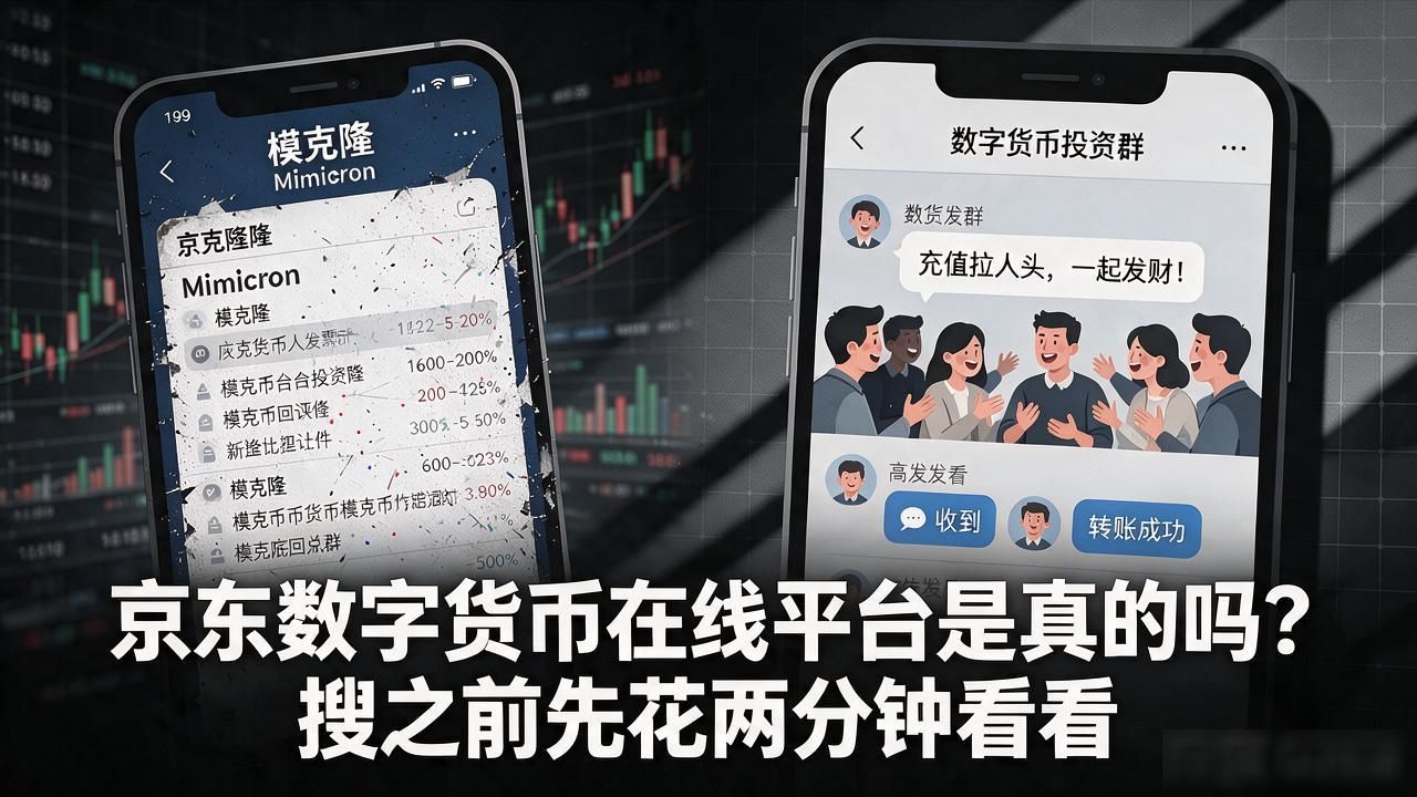 京东数字货币在线平台是真的吗？搜之前先花两分钟看看