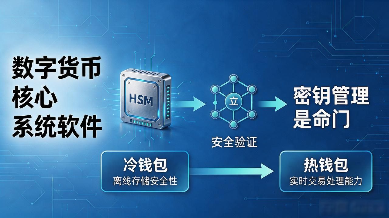 数字货币核心系统软件_数字货币核心系统架构分层解耦_密钥管理HSM硬件冷热分离