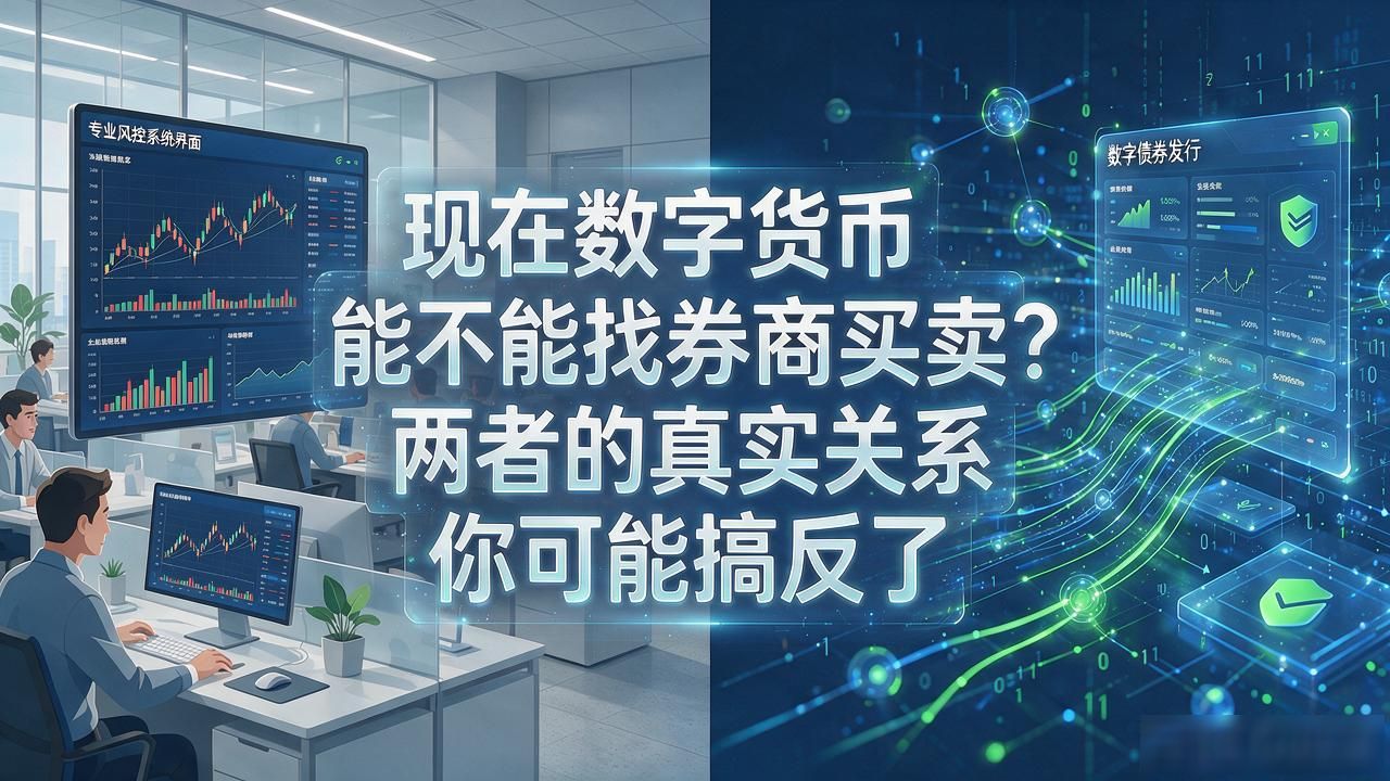 现在数字货币能不能找券商买卖？两者的真实关系你可能搞反了