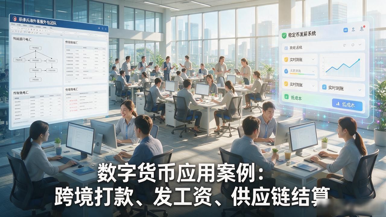 数字货币应用案例：跨境打款、发工资、供应链结算