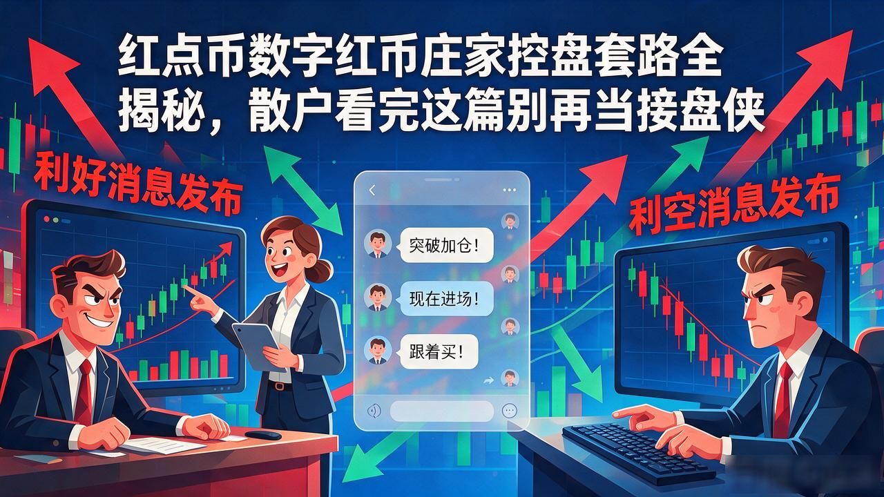 红点币数字货币庄家_红点币拉盘洗盘砸盘策略_红点币庄家操控手法