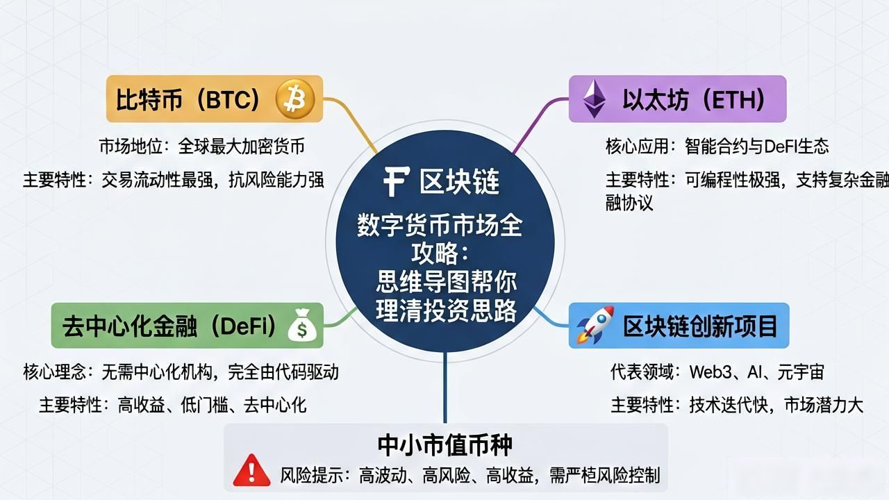 数字货币市场全攻略：思维导图帮你理清投资思路