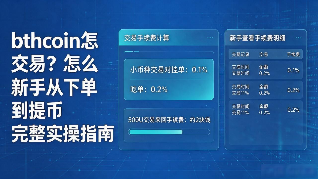 bthcoin怎么交易？新手从下单到提币完整实操指南