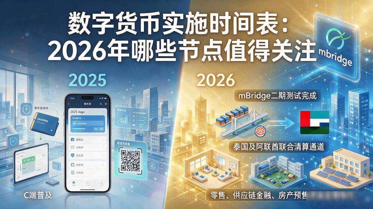 数字货币实施时间表：2026年哪些节点值得关注