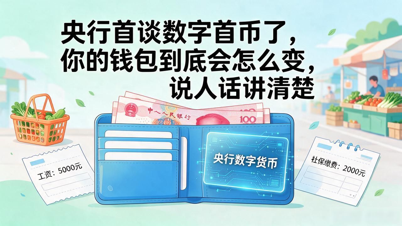 央行首谈数字货币了，你的钱包到底会怎么变，说人话讲清楚