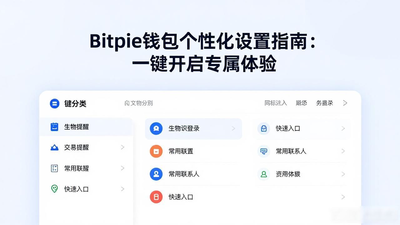Bitpie钱包个性化设置_如何在Bitpie钱包中设置个性化选项与功能？_Bitpie钱包界面定制