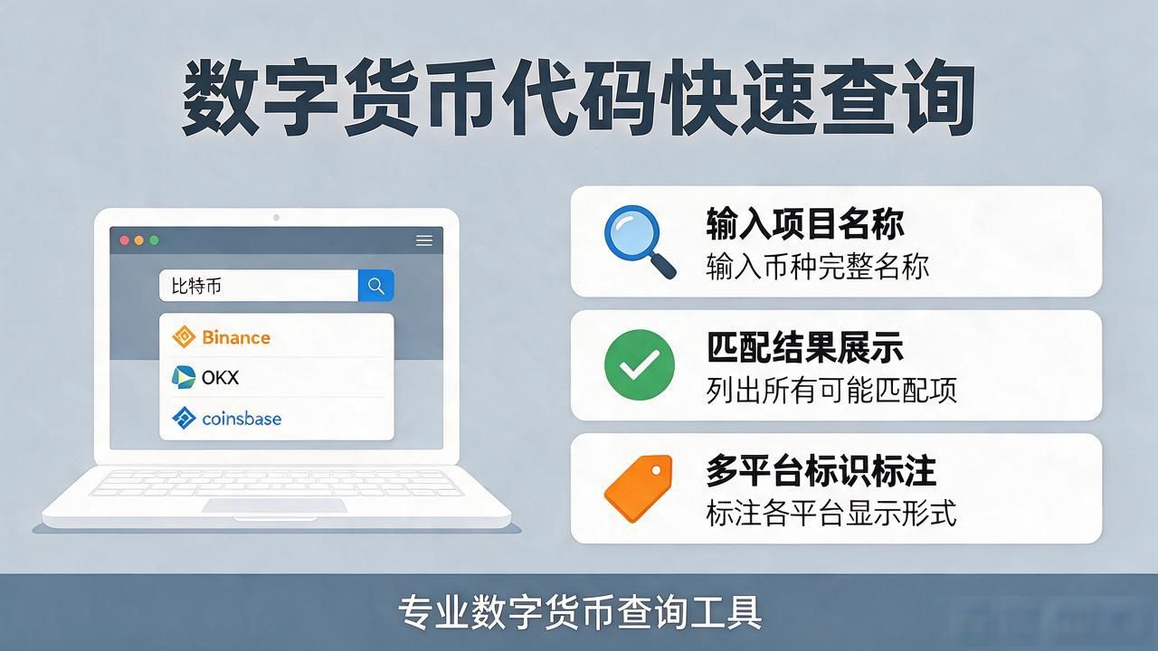 数字货币代码怎么查？用这个网站快速定位项目标识