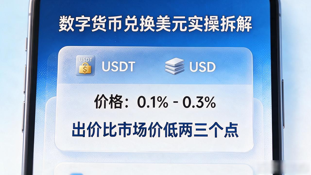 数字货币兑换美元难吗？从选平台到到账的实操拆解