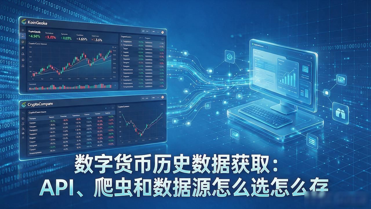 数字货币历史数据获取_数字货币量化交易历史数据获取方法_交易所API与第三方平台数据对比