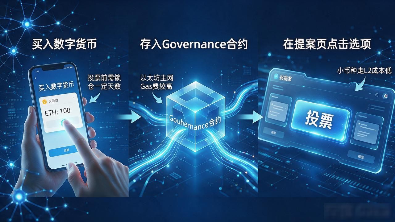 投票数字货币怎么投？买币、锁仓、上链投票全流程拆解