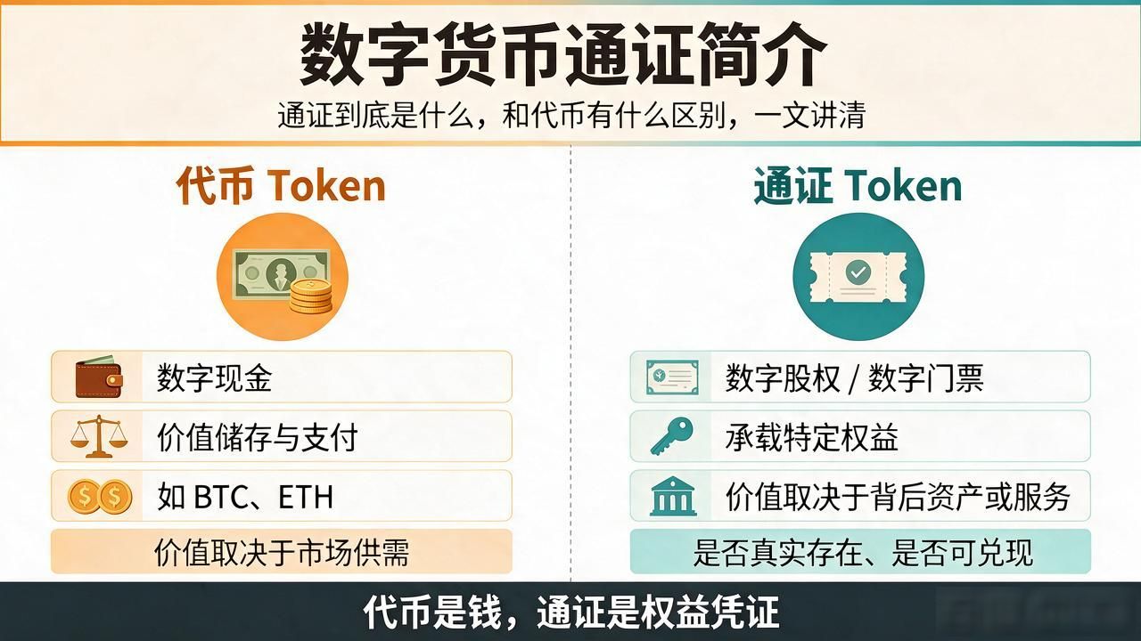 数字货币通证简介：通证到底是什么，和代币有什么区别，一文讲清