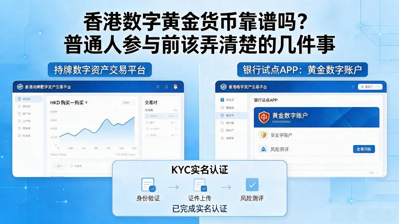 香港数字黄金货币靠谱吗？普通人参与前该弄清楚的几件事