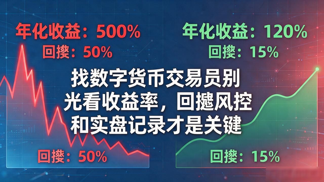 找数字货币交易员别光看收益率，回撤风控和实盘记录才是关键