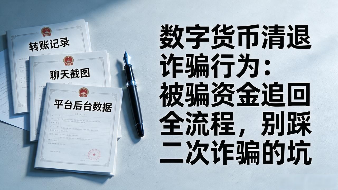 数字货币清退诈骗行为：被骗资金追回全流程，别踩二次诈骗的坑