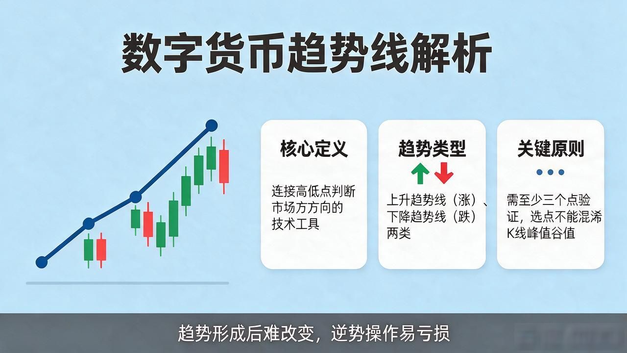 数字货币涨跌三张图_趋势线判断市场方向_数字货币K线图分析