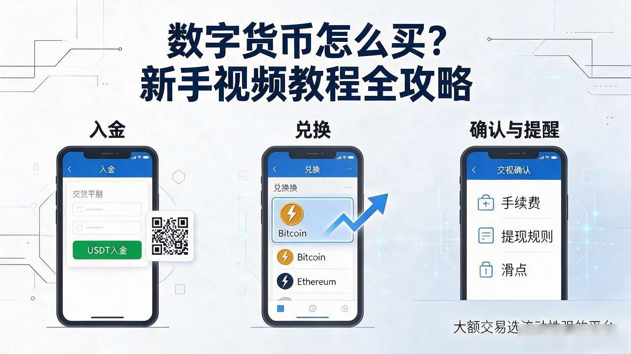 数字货币怎么买？新手视频教程全攻略
