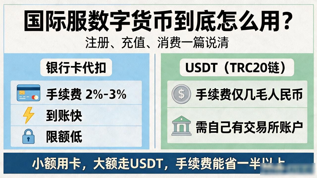 国际服数字货币怎么用_跨境游戏国际服数字货币注册实名认证攻略_USDT充值手续费与到账速度对比