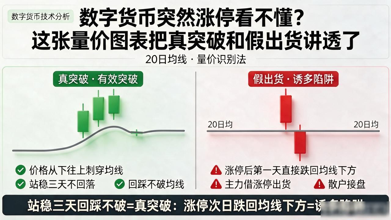 数字货币涨停分析图表_叠20日均线突破_看涨停图量柱放大