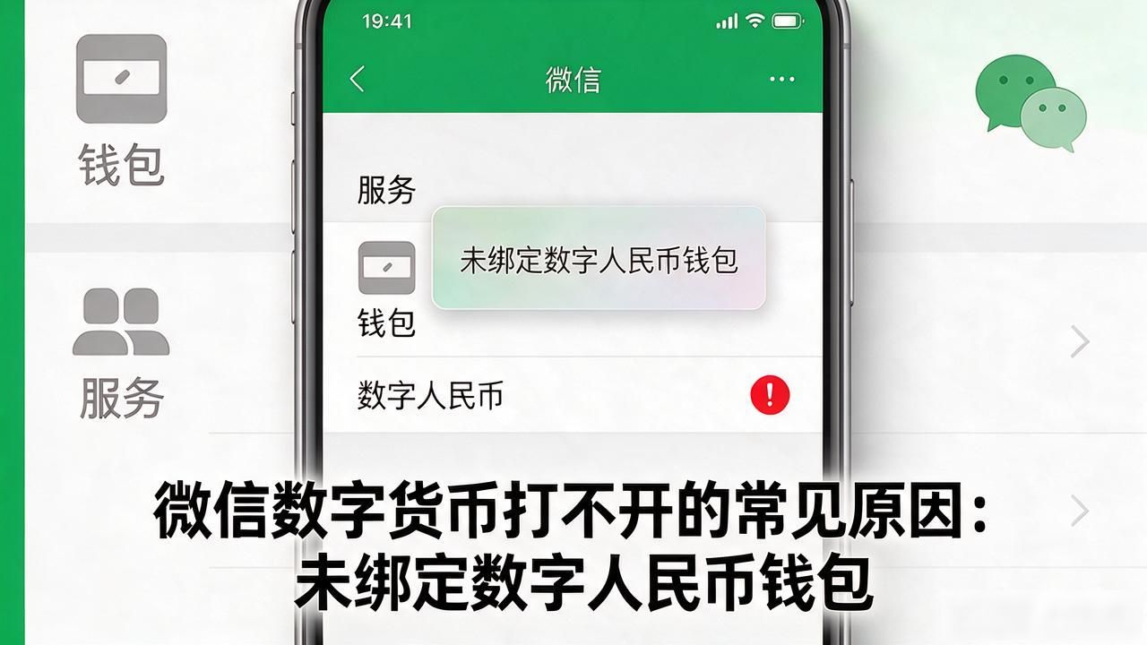 微信数字人民币功能打不开_微信数字货币打不开_微信数字货币入口找不到