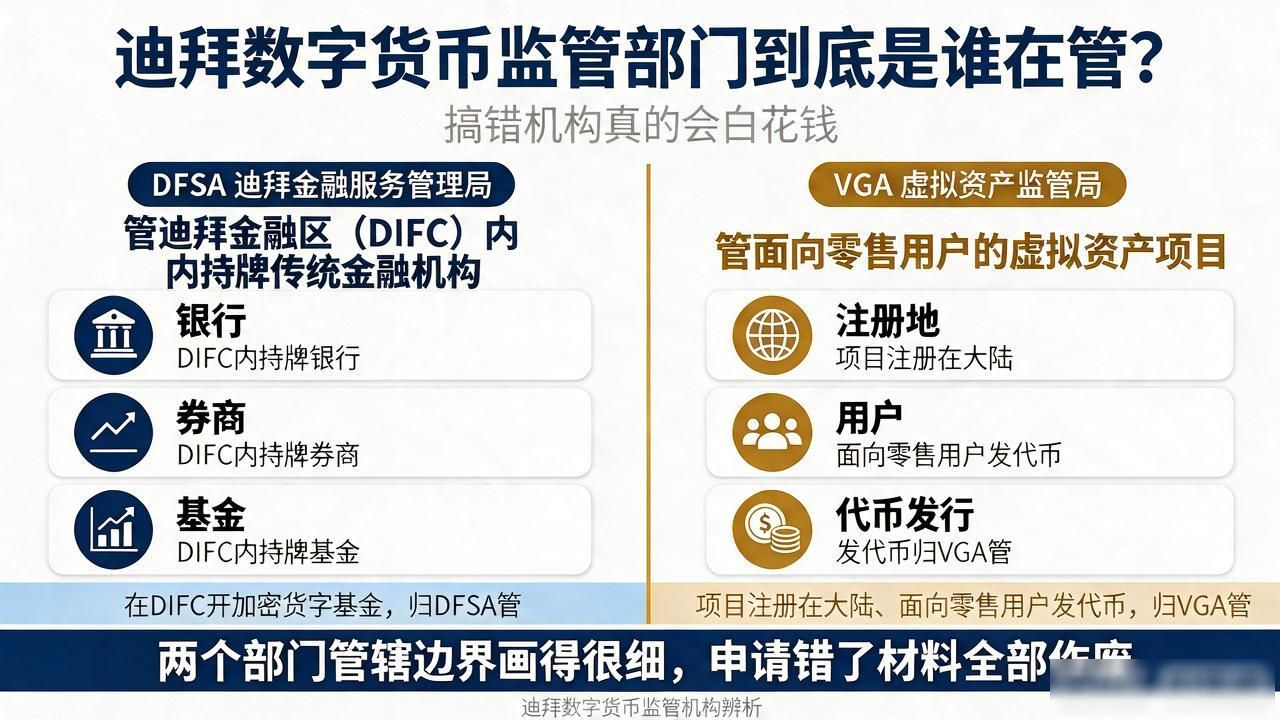 迪拜数字货币监管部门到底是谁在管？搞错机构真的会白花钱